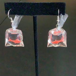 GOLDFISH IN A BAG EARRINGS